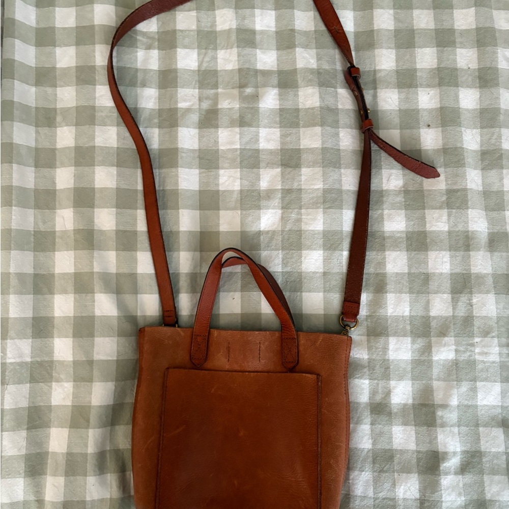 Brown Leather Madewell Transport Crossbody (Small)